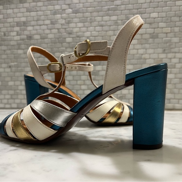 CHIE MIHARA metallic leather strapped sandals - Picture 6 of 13